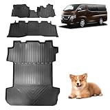 Antsvnn フロアマット＆ラゲッジマット対応日産 キャラバン NV350 E26型専用 2012年6月-現行 3D立体構造 高耐久TPE製 全天候仕様 防水 耐汚れ 簡単洗浄 Nissan NV350 caravan E26車 マット 黒色