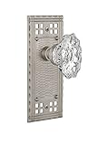 Nostalgic Warehouse Craftsman Plate with Chateau Knob Single Dummy Satin Nickel [並行輸入品]