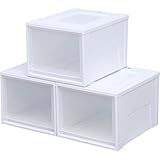 アイリスオーヤマ 収納ボックス チェスト クローゼット 3個セット 幅35×奥行45×高さ29.7cm ホワイト/クリア BC-MD