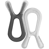 ZoLi BUNNY Dual Nub Teether 2 Pack - Grey + White [並行輸入品]