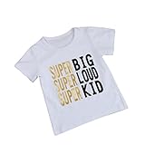 Franterd Mom Dad &ベビー親子半袖文字プリントシャツ家族服服装 ホワイト