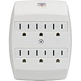 GE Grounded 6-Outlet Tap with Saf-T Guard, 55200 [並行輸入品]