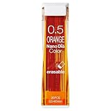 【単品販売】 ナノダイヤカラー カラーシャープ替芯 0.5mm 20本入り オレンジ シャー芯 0.5 芯 シャーペン 芯 カラーシャー芯