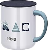 サーモス 真空断熱マグカップ 450ml ネイビーパターン JDG-452LTD NV-PTN