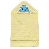 LIYAWEI Bamboo Fiber Newborn Baby Receiving Blankets Baby Wrap Carrier(80cm80cm/31.531.5) Yellow by 