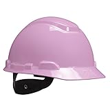 3M Hard Hat H-713R, Pink, 4-Point Ratchet Suspension by 3M