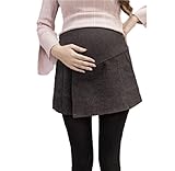 ナナコレクション Nana_Collection 冬 レディース 女性 ショート スカート パンツ マタニティ 妊娠 妊婦 グレー・スカパン L