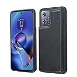 【 Antimam 】Motorola MOTO G64 5G/MOTO G64Y 5G 対応 ケース 手帳型 財布型 新型 全面保護 耐衝撃 擦り傷防止 軽量 落下保護 手帳型 ケース（ブラック）モトローラ モトG64 5G 高級 PU革 磁石吸着 ポケッ 片手操作背面 IC カード 収納 スタンド機能 ケース g64 5g 黒