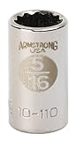 Armstrong 10-110 1/4-Inch Drive 12 Point Standard Socket, 5/16-Inch [並行輸入品]