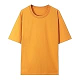 [ISLAND Shop] Tシャツ メンズ レディース 8色柄 丸襟 半袖 M-3XL 無地 夏服 快適 おおきいサイズ トップス