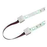 LEDテープライト RGB用 SMD5050 延長コネクター(4Pin用）（GT-5050RGB-YB）18cm 半田付け不要！【LEDテープライトのレイアウト用延長ケーブル】