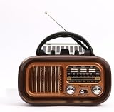 【Poaery】ポータブルな小型レトロラジオ、FM/AM/短波に対応し、高感度アンテナを備え、Bluetooth 搭載で MP3 プレーヤー機能を持ち、多様な電源選択が可能で、屋内屋外で大音量で楽しめる便利な音響機器