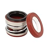 uxcell メカニカルシール　ゴム　ウォーターポンプ　15mm内径　シャフト