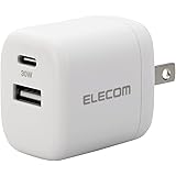 エレコム 急速充電器 Type-C USB PD対応 30W 2ポート (USB-C/USB-A) 小型 軽量 [PD3.0対応/Gan採用/折りたたみ式プラグ] 【iPhone15など/iPad/Macbook Air/Surface/その他 PD