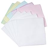 Fluffy（フラフィ） マルチ無地ハンカチ バリエーション ガーゼ 10枚セット 日本製 綿100％ 無地 38×38cm