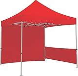Exhibitor's Handbook TNT-3MX3M-HLF-K-RED Zoom Popup Tent Half Wall Kit Hardware Only 10' Red [並行輸入品]