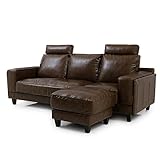 LOWYA （ロウヤ） ソファ ポケットコイル使用 身体を包むボリューム座面 ヘッドレスト付き 天然木フレーム レイアウト自由自在 カウチソファ ブラウン おしゃれ 新生活