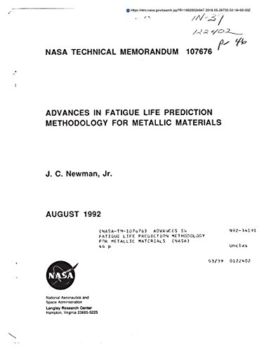 Advances in Fatigue Life Prediction Methodology for Metallic Materialsの表紙