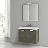 Nameeks cp20 ACF 30 "壁マウントVanity Set with木製キャビネット、セラミックTop with、 ACF CP20-637509898380