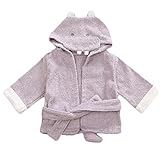 （モダンミス）Mordenmiss ベビー&キッズ用 アニマル タオル おくるみ 可愛いバスローブ ポンチョ 出産祝い贈り物にも　ローブ　カバさん　パプール