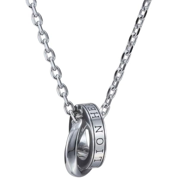 Amazon | DIESEL ディーゼル DX1168040 ダブルリング ネックレス