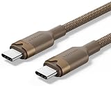 VENTION USB-C ケーブル 240W 5A PD対応 急速充電 USB2.0 Type-C to Type-C オスオス 480Mbps (ゴールド, 2m)