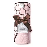 【並行輸入品】Swaddle Designs フーディタオル -パステルウィズブラウンモッドサークル- パステルピンク SD-060PP
