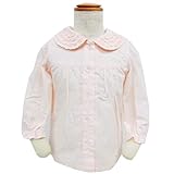 Hiromichi Nakano Baby 女児 フォーマル 衿シャーリング ブラウス(10ピンク/90cm)