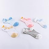 ツバメ--屋 3足組 セット ベビー キッズ 靴下　シンプル薄手 滑り止め 付き 新生児 幼児 男の子 女の子 靴下 かわいい　ソックス 3-12歳 お祝い プレゼント ギフト (1-2歳, 鹿)