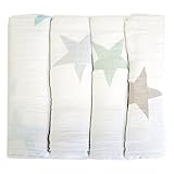 エイデンアンドアネイ おくるみ 4枚 セット モスリンコットン クラシックスワドル スーパースター2033／2033G