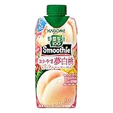 カゴメ 野菜生活100 Smoothie(スムージー) おかやま夢白桃&アップルマンゴーMix 330ml×12本 【季節限定品】