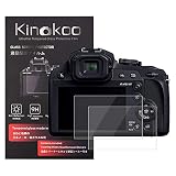 kinokoo 液晶保護フィルム Panasonic LUMIX TZ85 FZ85専用 硬度9H 高透過率 耐指紋 気泡無し 強化ガラス 厚さ0.3mm 2枚セット 標識クロス付き(TZ85 FZ85専用)
