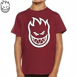 スピットファイア SPITFIRE キッズ TシャツBIGHEAD TEEバーガンディーNO18 L