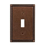 Amerelle 54taz Georgian Tumbled 1 Toggle Wallplate , Aged Bronze