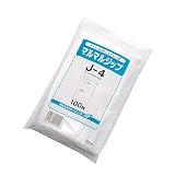 縦長チャック付きポリ袋 マルマルジップ（0.04㎜） (J-4: 厚0.04×横240×ﾁｬｯｸ下340㎜ 100枚)