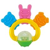 遊んで楽しくトレーニング！かわいい音が出るガラガラなかよしカミカミ ２個セット