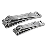 Wowly Precision Nail Clippers Set - Fingernail & Toenail size Clipper Kit by Wowly