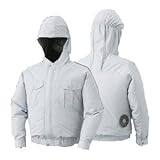 空調服:フード付屋外作業用空調服(ウェアのみ) 型式:KU90800シルバー5L