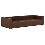 arne ベンチソファ ベンチ イス 背もたれ 肘掛け 片肘付き コーナーソファー Baggy DX-コの字 3×8 ファブリック ダークブラウン