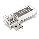 XDiscount usb電圧計電流計　デジタル電圧計の電源テスター　軽量　小型　耐久性　持ち運びやすい