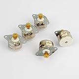 Newone 5個 3V 4線2相ステッピングモータの直流マイクロステップ角18度の出力ギア 直径15mm