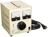 山菱電機  電圧調整器  ポータブル ボルトスライダー  MVS-520     入力:単相2線 100V 容量:500VA