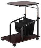 多機能マルチソファサイドテーブルワゴン ブラウン色 JO-0029