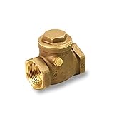 Everflow Supplies IPS Threaded真鍮スイングチェックバルブ1インチ – 鉛フリー 1 Inch 210T001-NL 1