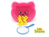 Little Treasures Ducks Baby bath toy set for 18+ months toddlers; Lovely mother duck with 6 duckling