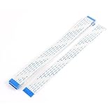 uxcell フレキシブルフラットケーブル 柔軟 フラットケーブル　データケーブル (FFC) 汎用　20本入 18ピン　ホワイト　Aタイプ