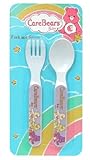 ゆうパケット配送 【難あり】ケアベア　スプーンフォークセット　パープル4606pr【即日・翌日発送】