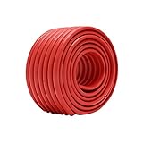 【乳幼児への安全対策】ベビー コーナーガード 波型 タイプ 赤ちゃん ケガ防止 クッション 全長2メートル 自由自在 かんたん設置 両面テープ付き 【DISE オリジナルセット】 (レッド)