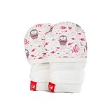 GoumiKids有機ソフトStay OnユニセックスScratchベビーミトン – Stops傷や細菌Prevents Preemie GK1003