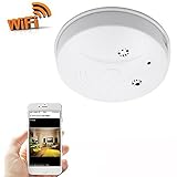CAMXSW Wifi Network Hidden Camera Smoke Detector Wifi Pinhole Hidden Wireless IP Camera Motion Activ